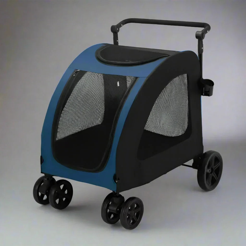 Poussette pour Chien - StrollyPet™ - Bleu - Mon meilleur amis