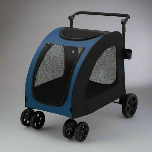 Poussette pour Chien - StrollyPet™ - Bleu - Mon meilleur amis
