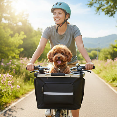 Vélo panier Chien | PetRide Sécurité - Mon meilleur amis